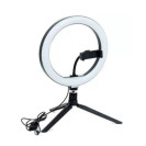 EMBULED ILUMINADOR LED RING LIGHT 25CM SUPORTE