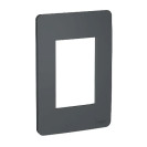 SCHNEIDER ORION PLACA 4X2 3 POSTOS STELLAR BLACK