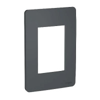 SCHNEIDER ORION PLACA 4X2 3 POSTOS STELLAR BLACK