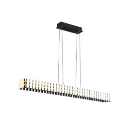 + LUZ PEND DISKIO 42W 3000K 100CM PRETO PE-143